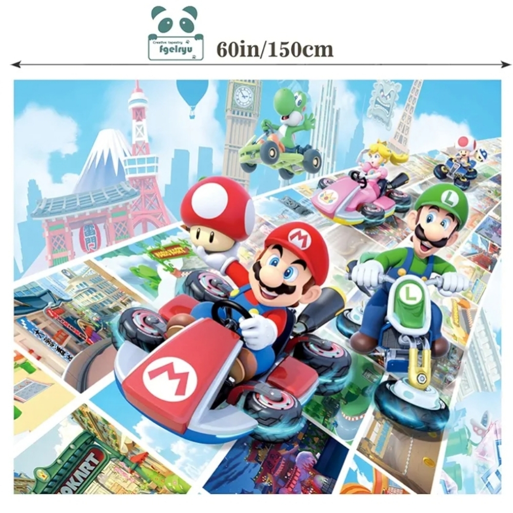 Super Mario Kart Tapestry - Picture 2 of 4